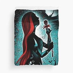 Sally with her duvet cover
