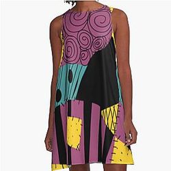 Sally Patchwork A-Line Dress