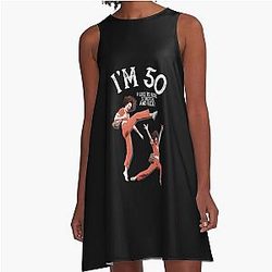 Sally O'Malley I'm 50 I Like To Kick A-Line Dress