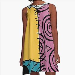 Sally Finkelstein Skellington A-Line Dress for the Nightmare Before Christmas