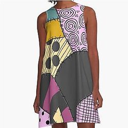 Inspired by Sally the Rag Doll Monster from Nightmare Rainbow Design Dress