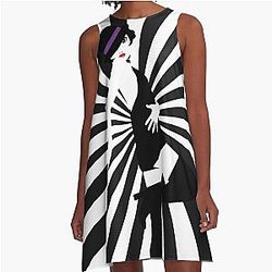 Sally Strikes A-Line Dress