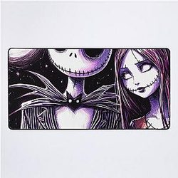JACK and Sally Enchanting Halloween Town The Nightmare Before Christmas Desk Mat