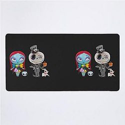 The Nightmare Before Christmas Jack and Sally Desk Mat