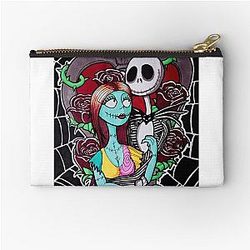 Nightmare Before Christmas Jack and Sally Zipper Pouch