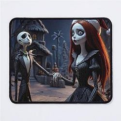 Jack and Sally in 'A' Nightmare on Christmas Eve Mouse Pad