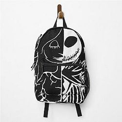 Jack and Sally Black Backpack