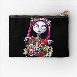 Nightmare Before Christmas Sally Skeleton Horror Zipper Pouch