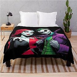 Sally Quinn Joker Jack Throw Blanket