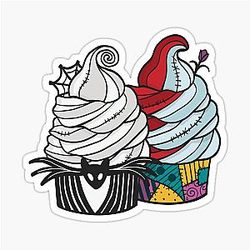 Jack Sally Sweet Swirl Sticker