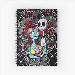 The Nightmare Before Christmas Jack and Jill Spiral Notebook