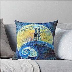 Jack and Sally's Starry Night Pillow