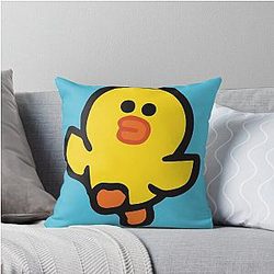 LINE Friends Sally T-Shirts Mugs Stickers More Brown Cony Friends Throw Pillow