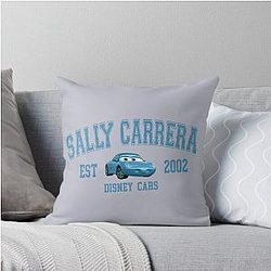 I Love Sally Blue Car Pillow