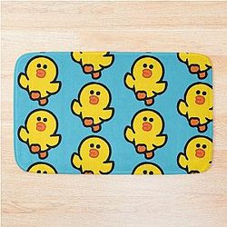 LINE Friends Sally – T-Shirts, Mugs, and More -  Brown, Cony & Friends Bath Mat