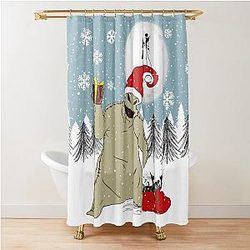 Jack Skellington and Oogie Boogie - The Nightmare Before Christmas Shower Curtain