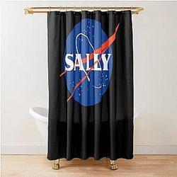 Sally Space logo Shower Curtain