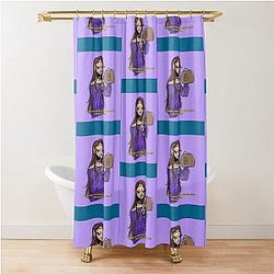 Ash Sally Face Long Shower Curtain