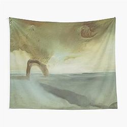 Landscape with rock in the shape of a triumphal arch by Salvador Dali tapestry
