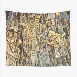 Cubist Self-Portrait by Salvador Dali Tapestry
