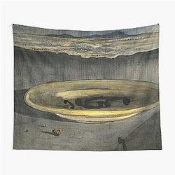 Landscape with Telephones on a Plate by Salvador Dali Tapestry