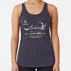 Salvador Dali Typography Racerback Tank Top