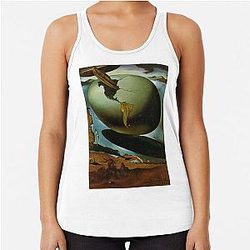 Salvador Dali 1904-1989 Spain Original Paintings Racerback Tank Top