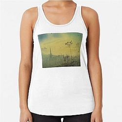 Landscape by Salvador Dali Racerback Tank Top