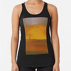 Fried Egg on the Plate 1932 by Salvador Dali Racerback Tank Top