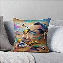 Salvador Dali Tribute - Surreal Dali Throw Pillow