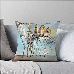 The Temptation of Saint Anthony by Salvador Dali Throw Pillow cover