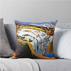 Melting Watch by Salvador Dali a Painting Throw Pillow