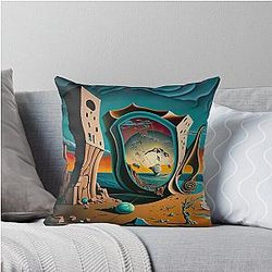 A Tribute to Salvador Dali - Persistence of Memory Throw Pillow