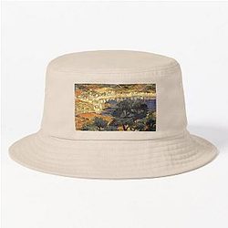 Cadaques 3 by Salvador Dali Bucket Hat