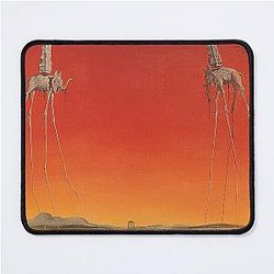 Salvador Dali Les Elephants Mouse Pad