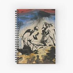 Nativity 1959 By Salvador Dali Spiral Notebook