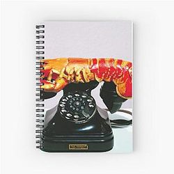 Lobster telephone - Salvador Dali Spiral Notebook