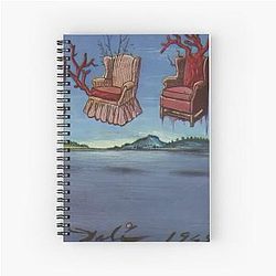 Four Armchairs In The Sky By Salvador Dali Notebook