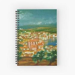 Landscape Near Cadaques 1921 by Salvador Dali Spiral Notebook