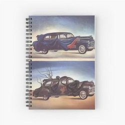 Salvador Dali CAR AUTOMOBILE Spiral Notebook