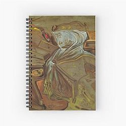 Bed and Two Tables Attacking a Cello by Salvador Dali Notebook