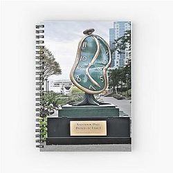 Dance of Time 1984 by Salvador Dali Spiral Notebook