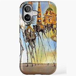 Salvador Dali The Temptation of St Anthony Surrealism Famous Painters iPhone Case