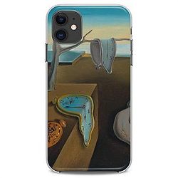 TPU Case Compatible with iPhone 16 15 14 13 12 11 Pro Max Mini Xs Xr 8 7 6 5 SE The Persistence of Memory Design Salvador Dali Print Drawing Woman Clear Slim Cut Flexible Silicone Art