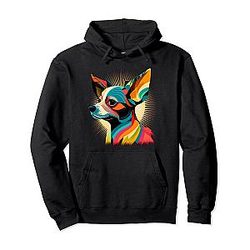 Chihuahua Colourful Art Salvador Dali Dog Pullover Hoodie