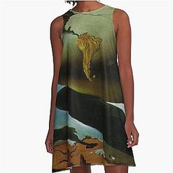 Salvador Dali Original paintings from Spain 1904-1989 A-Line Dress