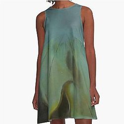 Enigma. Unfinished Version of The Three Enigmas of Gala by Salvador Dali A-Line Dress