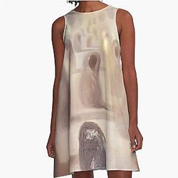 Deoxyribonucleic Acid by Salvador Dali A Line Dress