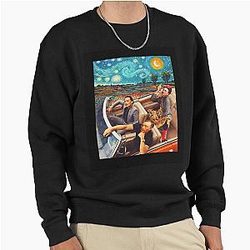 Famous Artists, Vincent Van Gogh, Frida Kahlo, Salvador Dali, Banksy Artist Pullover Sweatshirt