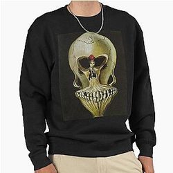 Ballerina in a Death's Head by Salvador Dali Classic Pullover Sweatshirt